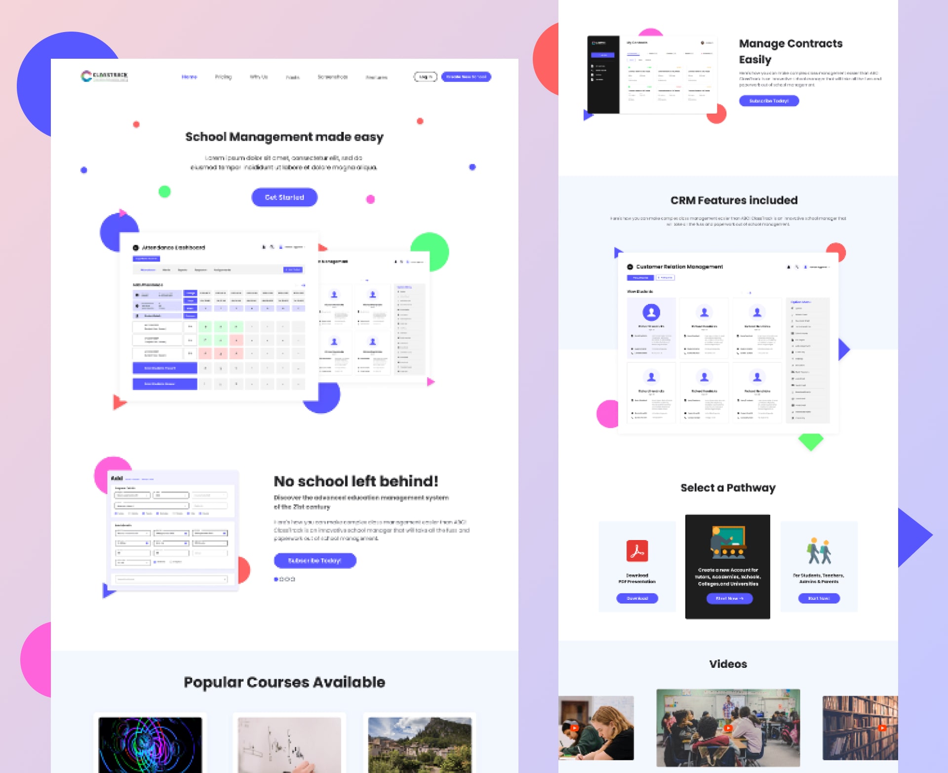 Web UI design example 1